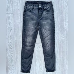 White House Black Market The Skinny Ankle High Rise Size 4 Black Denim Jegging